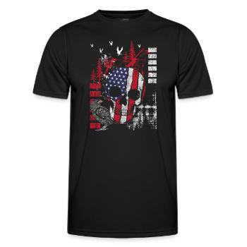 Style Motif Trash - T-shirt sport Homme - noir - Devant - AI Model Male 178 dark (178cm)