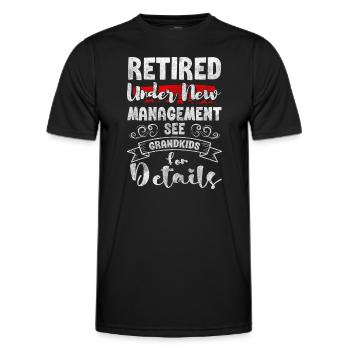 Grandma, Offspring, Extended Family, Pregnant - Men's Functional T-Shirt - black - Front - AI Model Male 178 dark (178cm)