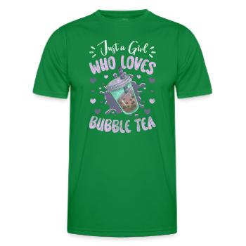 Thé Boba Sucré Coloré - T-shirt sport Homme - vert - Devant - AI Model Male 178 dark (178cm)