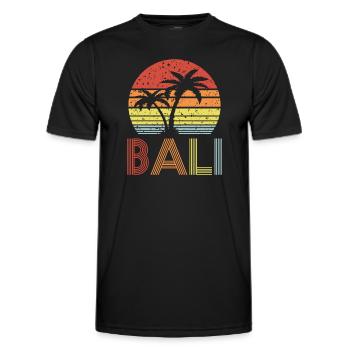 Bali - Männer Funktions-T-Shirt - Schwarz - Vorne - AI Model Male 178 dark (178cm)