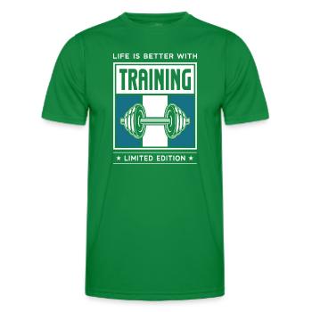 Formation - T-shirt sport Homme - vert - Devant - AI Model Male 178 dark (178cm)