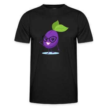 Plum - Men's Functional T-Shirt - black - Front - AI Model Male 178 dark (178cm)