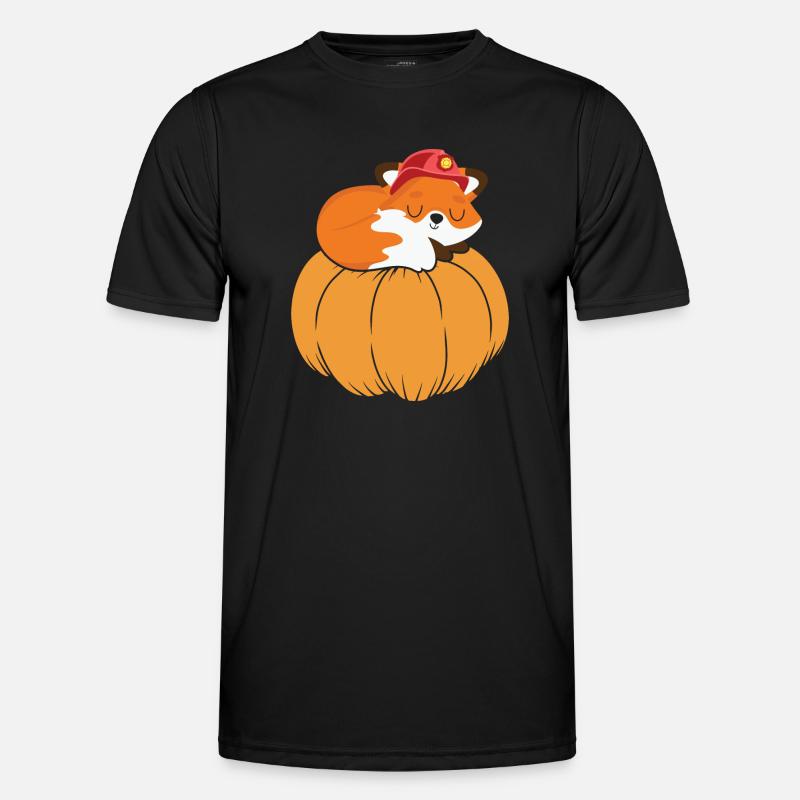 Pumpkin Thanksgiving Fall Cute Fox Männer Funktions-T-Shirt