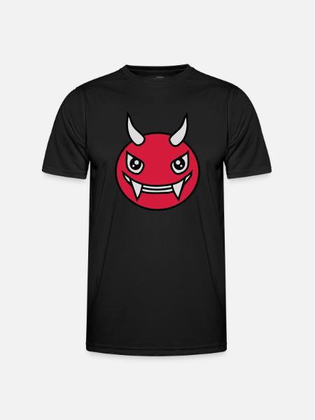 Design Face Evil Devil - Men's Functional T-Shirt - black