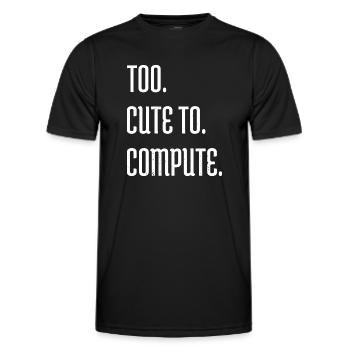 statement hacking coding hacking code - Men's Functional T-Shirt - black - Front - AI Model Male 178 dark (178cm)