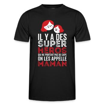 Mama-Geschenk Muttertag Werdende Mütter - Männer Funktions-T-Shirt - Schwarz - Vorne - AI Model Male 178 dark (178cm)