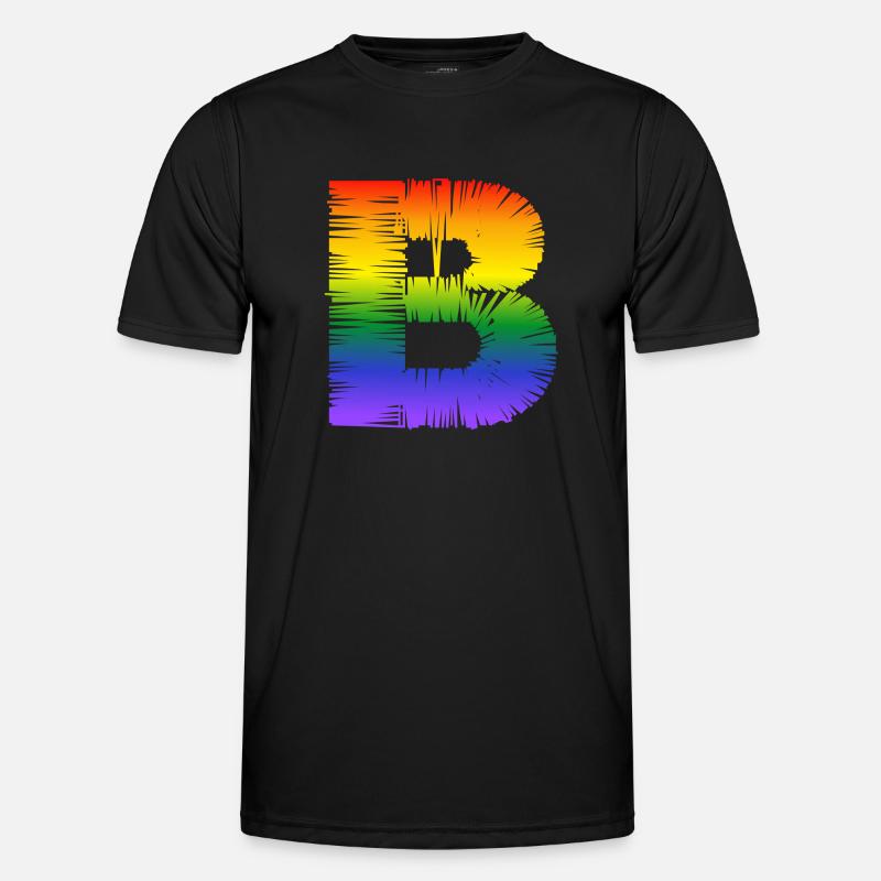 Rainbow B - Men's Functional T-Shirt - black