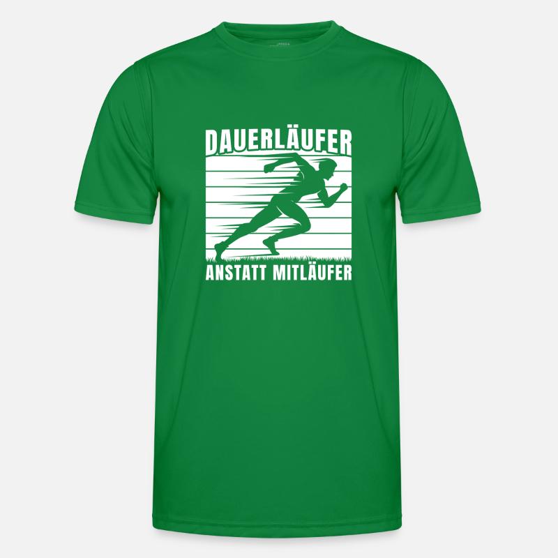 Marathon Dauerläufer Anstatt Mitläufer Running Männer Funktions-T-Shirt