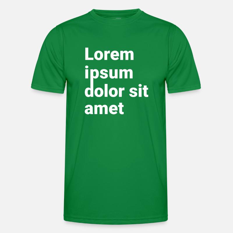 Lorem ipsum white Männer Funktions-T-Shirt