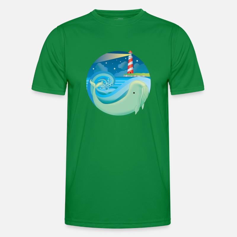 Wal Männer Funktions-T-Shirt