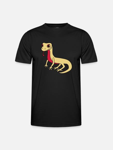 lézard gecko serpent reptile - T-shirt sport Homme - noir