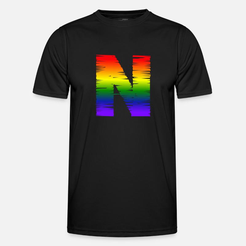 Rainbow N Men's Functional T-Shirt