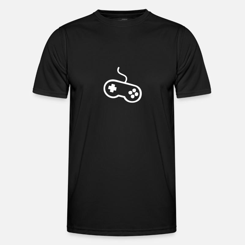 Controller - Männer Funktions-T-Shirt - Schwarz
