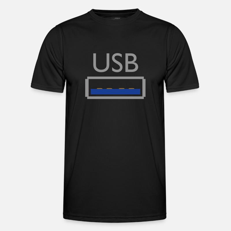 USB - Men's Functional T-Shirt - black