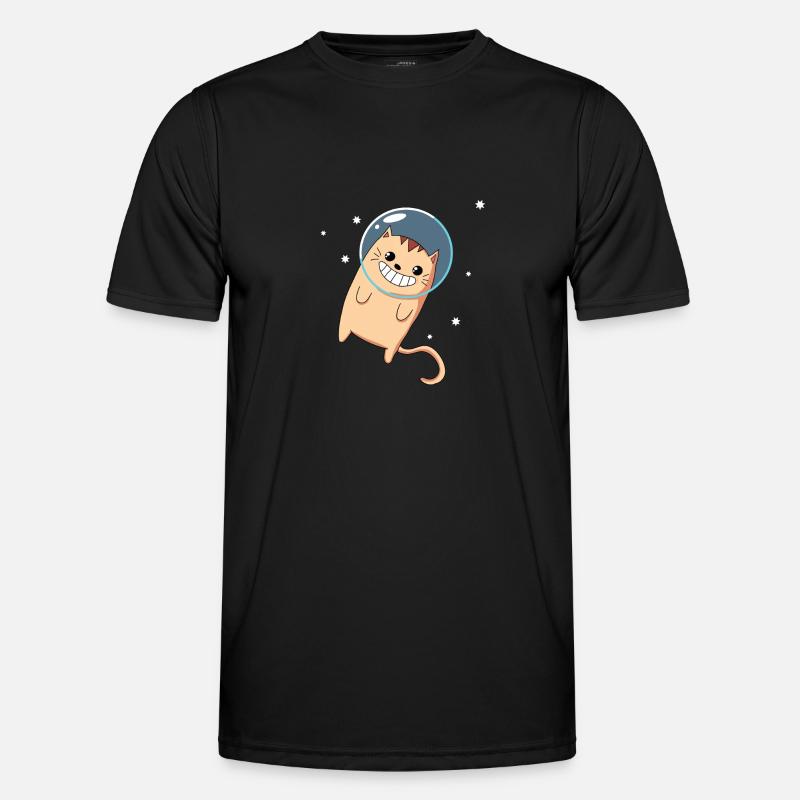 Cat - Outer Space - Kitten - Outer Space - Men's Functional T-Shirt - black