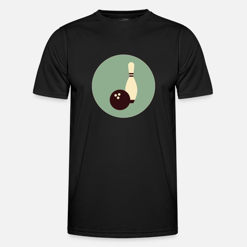STRIKE -Bowling Star - Men's Functional T-Shirt - black