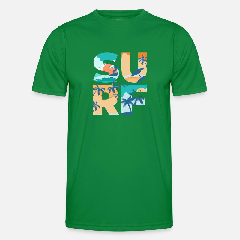 SURF Dété Plage Vagues Surf - Idée cadeau T-shirt sport Homme