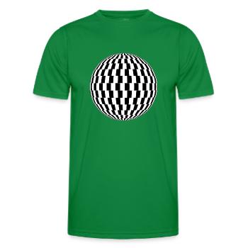 Boule formes abstraites idée cadeau - T-shirt sport Homme - vert - Devant - AI Model Male 178 dark (178cm)