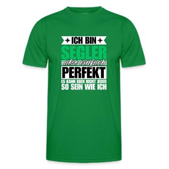 Perfekter Segler - Männer Funktions-T-Shirt - Kelly Green - Vorne - AI Model Male 178 dark (178cm)