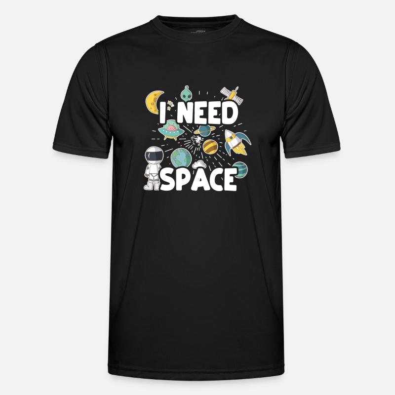 I Need Space - Men's Functional T-Shirt - black