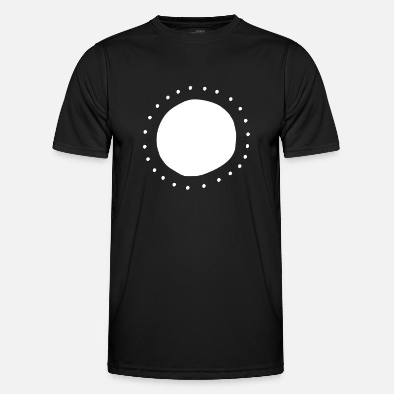 Circle points form - Men's Functional T-Shirt - black