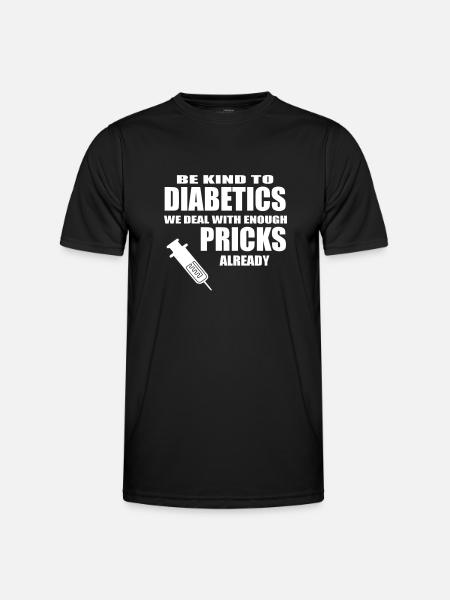 diabetics - Men's Functional T-Shirt - black