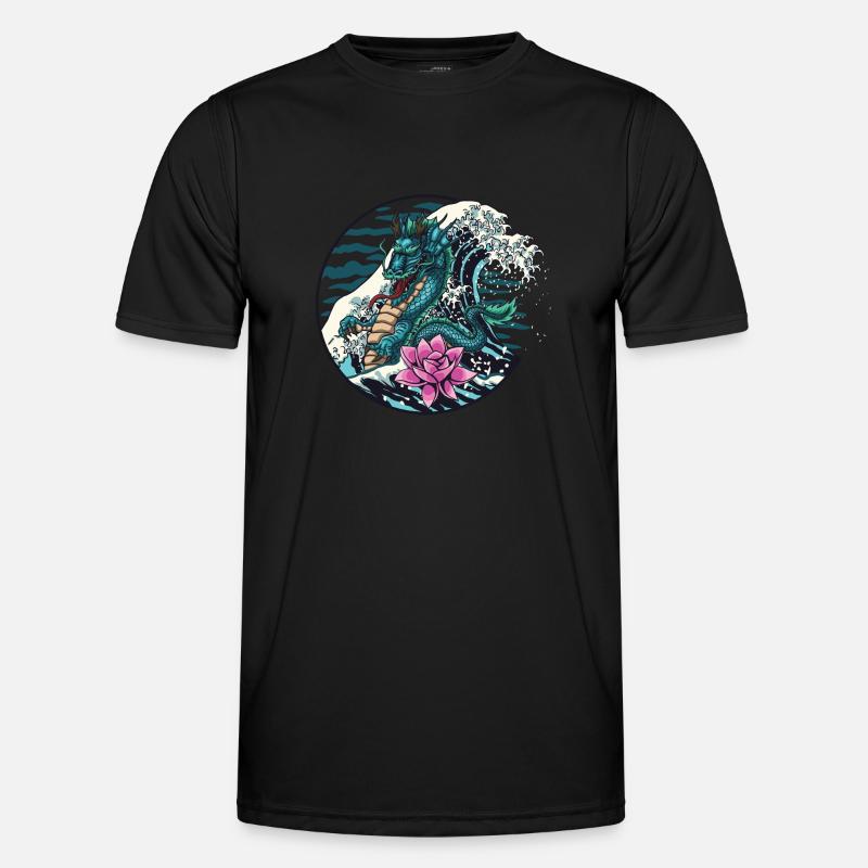 water dragon Männer Funktions-T-Shirt