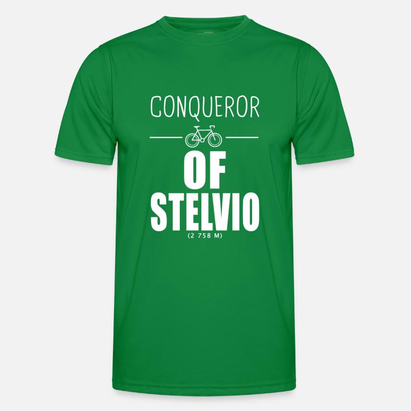 Conquérant du Stelvio cycliste Alpes T-shirt sport Homme