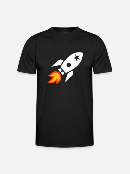Fusée - T-shirt sport Homme - noir