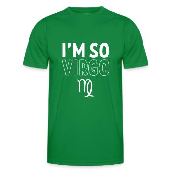 Zodiac Virgo - Men's Functional T-Shirt - kelly green - Front - AI Model Male 178 dark (178cm)