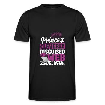 Developer Computer Geek HTML Programmer Daughter - Männer Funktions-T-Shirt - Schwarz - Vorne - AI Model Male 178 dark (178cm)