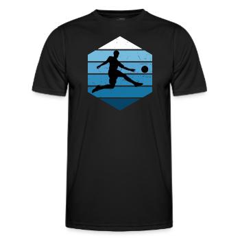 Football Game Women's Football Men's Football Games - Men's Functional T-Shirt - black - Front - AI Model Male 178 dark (178cm)