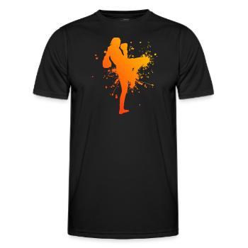 Thai Boxing Thai Boxing Women Muay Thai Thai Boxing - Men's Functional T-Shirt - black - Front - AI Model Male 178 dark (178cm)