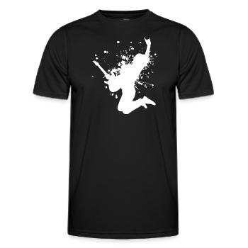 Guitar player electronic guitar Guitar - Men's Functional T-Shirt - black - Front - AI Model Male 178 dark (178cm)