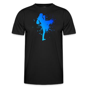 Thai Boxing Muay Thai Thai Boxing Thai Boxer Women - Men's Functional T-Shirt - black - Front - AI Model Male 178 dark (178cm)