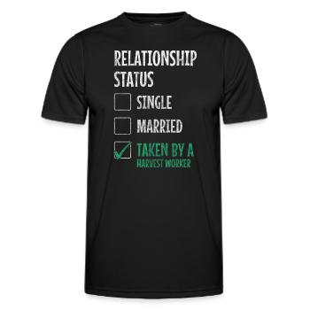 Harvest Field Worker Harvest Time Vegetables - Men's Functional T-Shirt - black - Front - AI Model Male 178 dark (178cm)