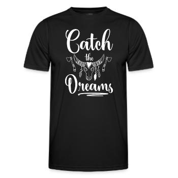 Rêve Rêveur Rêve - T-shirt sport Homme - noir - Devant - AI Model Male 178 dark (178cm)