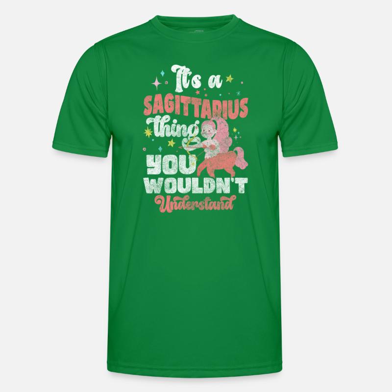 Sternzeichen Geburt Aberglauben Männer Funktions-T-Shirt