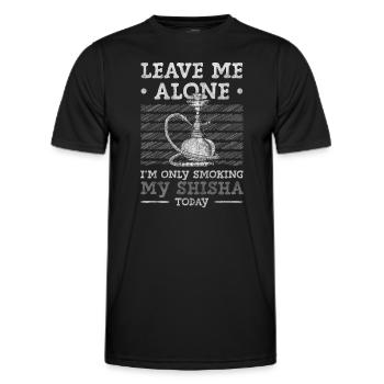Hookah Rauchen Smoken Bar - Männer Funktions-T-Shirt - Schwarz - Vorne - AI Model Male 178 dark (178cm)