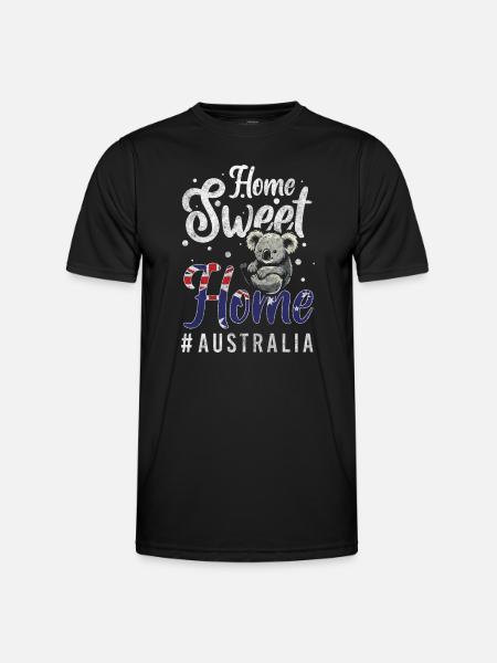 Down Under Travel Flag Exotic - Men's Functional T-Shirt - black