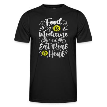 Consultant Vocation Eating Habits Conscious - Men's Functional T-Shirt - black - Front - AI Model Male 178 dark (178cm)