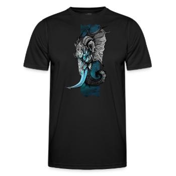 Elephant Majesty : à la découverte du monde de Majestic - T-shirt sport Homme - noir - Devant - AI Model Male 178 dark (178cm)