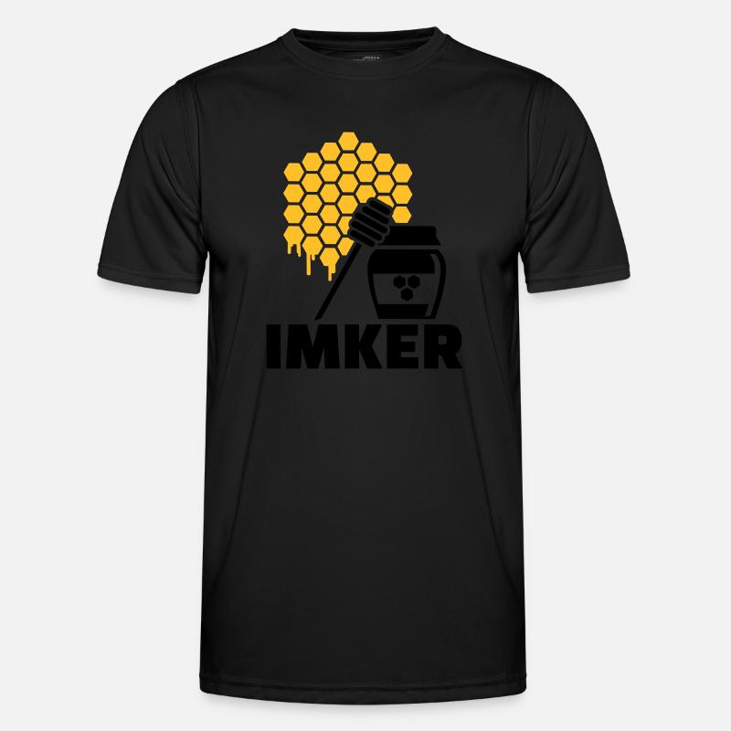 Imker - Männer Funktions-T-Shirt - Schwarz