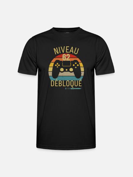 NIVEAU 62 DÉBLOQUE - T-shirt sport Homme - noir