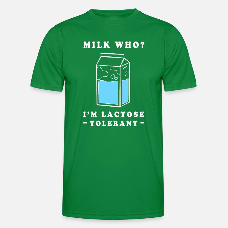 Flatulence Milk Lactose Men's Functional T-Shirt
