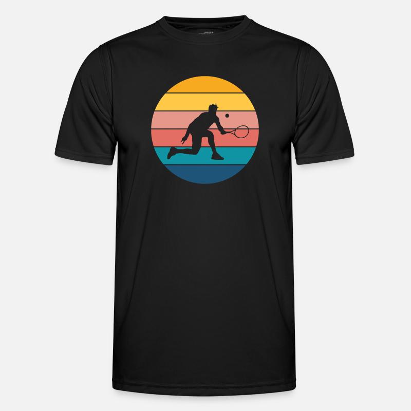 tenis - Camiseta funcional para hombres - negro
