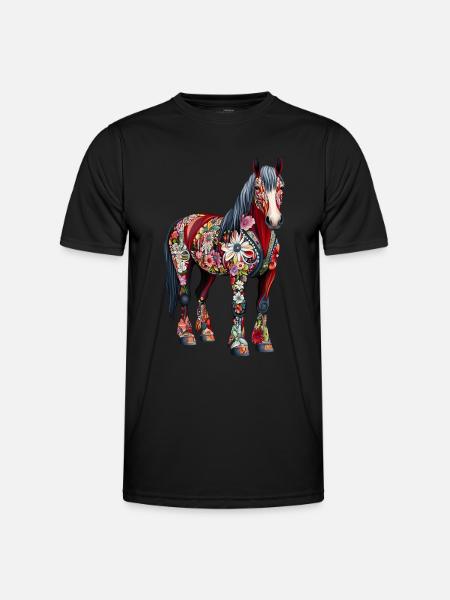 Clydesdale - Männer Funktions-T-Shirt - Schwarz