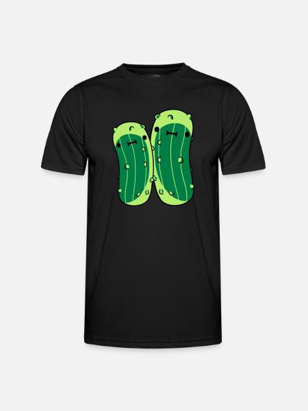 2 small cucumbers with sweet - Men's Functional T-Shirt - black