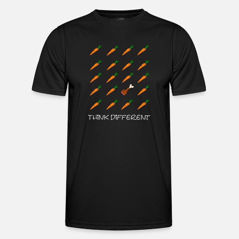 Think different - Männer Funktions-T-Shirt - Schwarz