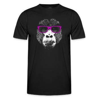 Gorilla - Men's Functional T-Shirt - black - Front - AI Model Male 178 dark (178cm)